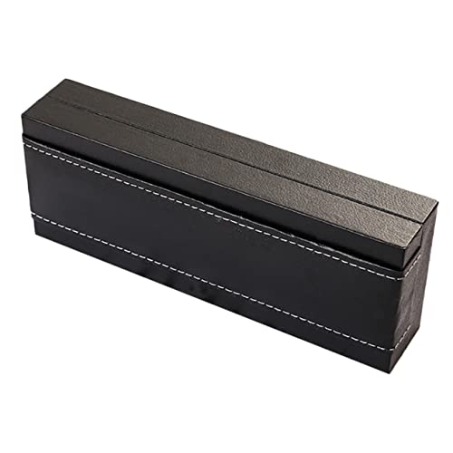 Hemobllo Hochwertiges Füllfederhalter Etui aus PU Material Dekorativer Organizer mit Festem Verschluss Multifunktionale Geschenkbox für Edle Schreibgeräte Elegantes Schwarzes Stifteetui von Hemobllo