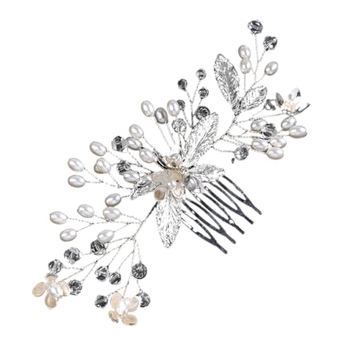 Hemobllo Hochzeits Haarkamm Braut Kristallen Glitzernder Brautschmuck Silberner Haarschmuck Damen Vintage Headpiece für Brautfrisuren Hemobllo Hochzeits Haarkamm Braut Kristallen Glitzernder Brautschmuck Silberner Haarschmuck Damen Vintage Headpiece für Brautfrisuren von Hemobllo