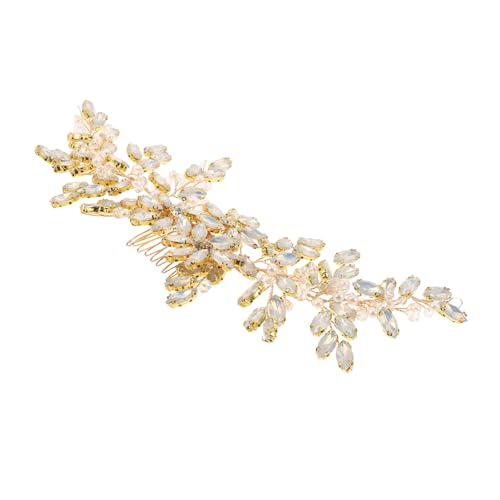 Hemobllo Hochzeits Haarkamm mit Strass und Perlen Seitlich Einzusteckender Brautschmuck für Festliche Frisuren Komfortabel und Sicher für Hochzeit Party Steckfrisuren Hemobllo Hochzeits Haarkamm mit Strass und Perlen Seitlich Einzusteckender Brautschmuck für Festliche Frisuren Komfortabel und Sicher für Hochzeit Party Steckfrisuren von Hemobllo