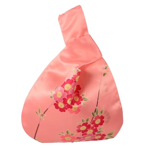 Hemobllo Japanische Knot Wrist Bag aus Strapazierfähigem Stoff Dekorative Handtasche Damen Tragbare Umhängetasche für Reisen Party und Alltag Tote Bag mit Einzigartigem Design als von Hemobllo