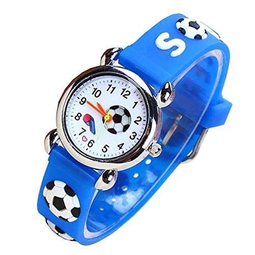 Hemobllo Kinderuhr Armbanduhr Kinder Watch Kinder-Armbanduhr Kinder Geschenke Kinder Fußballuhr ethnischer Schmuck Fußball Uhr Cartoon-Uhr für Kinder Gelee Anschauen Pfeife Schüler von Hemobllo