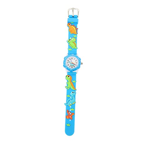 Hemobllo Dinosaurieruhr Für Kinder Betrachten Leichte Kinderuhr Tragbare Uhr Für Kinder Kinder-Cartoon-Uhr Studentenarmbanduhr Kinder Armbanduhr Uhrendekoration Anschauen 3D Quarzuhren Glas von Hemobllo