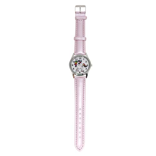 Hemobllo Anschauen Uhr Mit Lederarmband Passt Auf, Jungs Vintage Armbanduhren Minimalistische Uhr Frauen Armbanduhr Uhr Für Mädchen Junge Wecker Kind Armbandmaterial: Kunstleder Rosa von Hemobllo