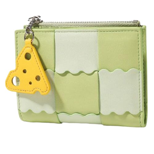 Hemobllo Kleines Damen Portemonnaie aus Kompakter Geldbeutel mit Münzfach Kreditkartenhalter Faltbares Leichtes und Langlebiges Design für Ordnung und Alltag von Hemobllo