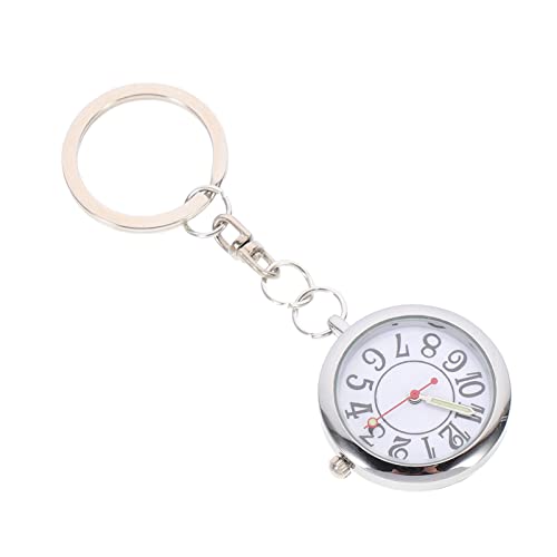 Hemobllo 1 STK Taschenuhr Clip Arzt Uhr Geschenk Für Männer Herrenuhren Pflegeuhr Alten Ansteckuhr Für Die Krankenpflege Schlüssel Gewöhnlicher Glass Piegel Spule von Hemobllo