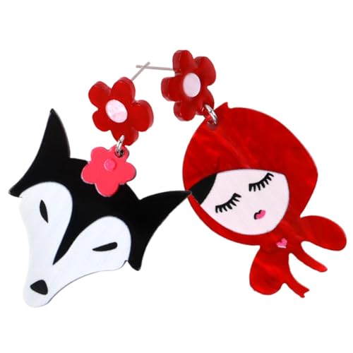 Hemobllo Kreative Cartoon Ohrhänger Damen Ohrschmuck Leicht Dangle Ohrringe Mädchen Niedlich und von Hemobllo