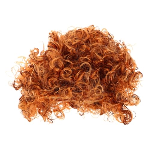 Hemobllo Kurz Afro Locken Perücke Damen Kurzhaar Synthetisch Natürlich Aussehende Afro Wellen Perücke Party Cosplay Bühne Alltag Leicht Atmungsaktiv von Hemobllo