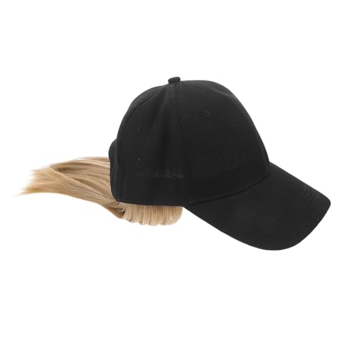 Hemobllo Kurze Gerade Perücke Baseballcap Damen Einteilige Wig Hat Haaraccessoire Vielseitig Kombinierbar für Alltag Party Reise Sommer von Hemobllo