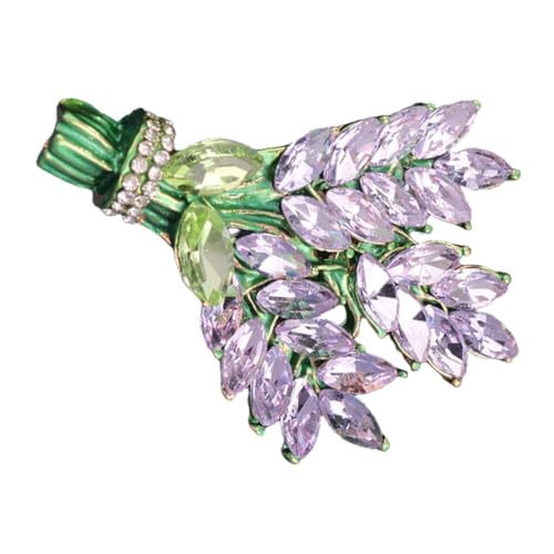 Hemobllo Lavendel Blumenbrosche Pin mit Strasssteinen Anstecknadel für Damenkleidung Langlebige Legierung Geeignet für Partys Meetings und Festliche Anlässe Hemobllo Lavendel Blumenbrosche Pin mit Strasssteinen Anstecknadel für Damenkleidung Langlebige Legierung Geeignet für Partys Meetings und Festliche Anlässe von Hemobllo
