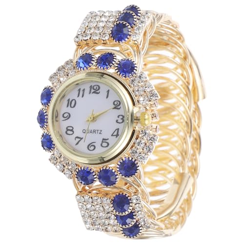 Hemobllo Watch für Damen, Damenuhruhr, Damen Analog Quarz Uhr, Legierung Quarzuhr, Frauen Quaste Strass Band Armbanduhr Armband von Hemobllo
