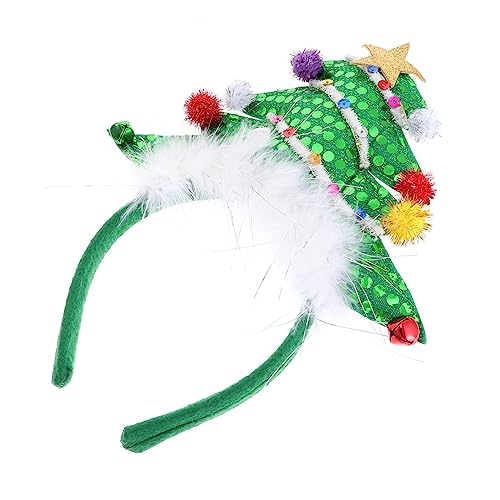 Hemobllo Leuchtendes Weihnachtsbaum Haarband für Damen und Wiederverwendbarer Haarschmuck mit Festlichem Design Angenehm zu Tragen für Party und Urlaubsszenen von Hemobllo