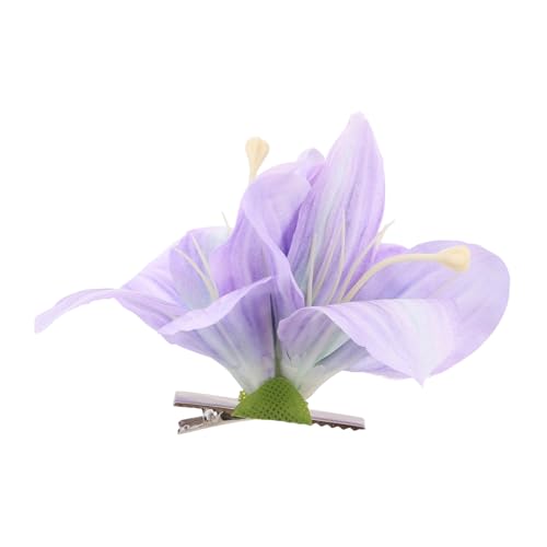 Hemobllo Blumen Haarspange Lilienblume Clip Damen Frühlings Haarschmuck Haarnadel Kunstblumen Hochzeits Haarspange Hawaiische von Hemobllo