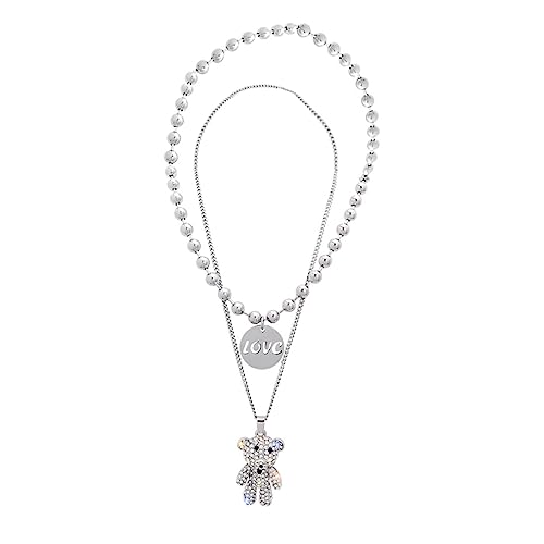 Hemobllo Little Bear Halskette Damen Teilig Modischer Schmuck mit Anhänger für Frauen Eleganter Halsreif für Party und Alltag Langlebiges Material Stilvoll und Vielseitig Hemobllo Little Bear Halskette Damen Teilig Modischer Schmuck mit Anhänger für Frauen Eleganter Halsreif für Party und Alltag Langlebiges Material Stilvoll und Vielseitig von Hemobllo