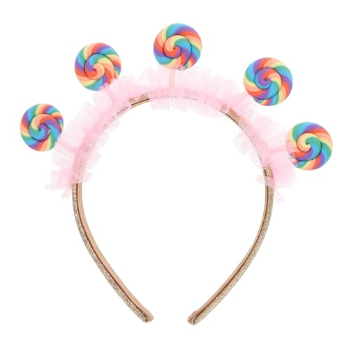 Hemobllo Haarband in Lutscherform Für Frauen Cartoon-haarreifen Party-haar-accessoires Schönes Stirnband Für Geburtstage Kreative Haardekor von Hemobllo