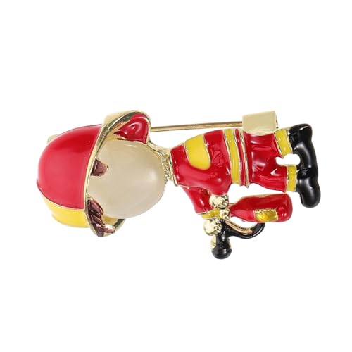 Hemobllo Lustige Feuerwehrmann Brosche Damen Anstecknadel Multifunktionaler Schalclip Cardigan Schmuck Leicht und Stylisch für Kleidung Hüte und Rucksäcke von Hemobllo