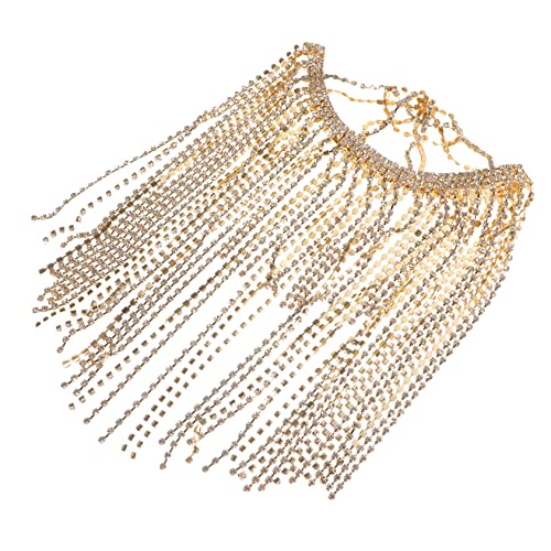 Hemobllo Strass Kopfkette Mit Quaste Damen Kopfband Schmuck Für Hochzeit Party Braut Accessoire von Hemobllo