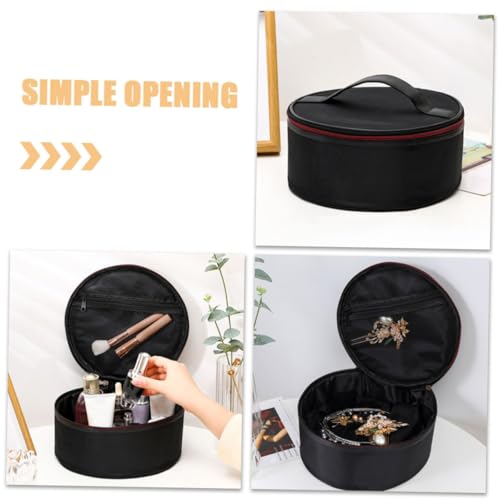 Hemobllo Makeup Bag Kompakte Kosmetiktasche Tragbar Langlebig Multifunktional Damen Reise Organizer Leicht Pflegeleicht von Hemobllo