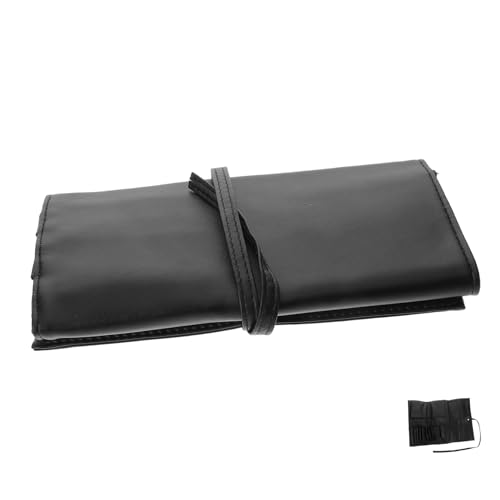 Hemobllo Roll-up-Make-up-pinseltasche Aus Pu Organizer Mit Haltern Für Pinsel Tragbar Für Reisen Und Heimgebrauch Und Schützende Kosmetiktasche von Hemobllo