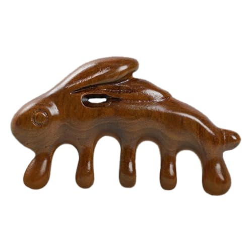 Hemobllo Massagekamm Männer Haarkamm Massage-haarbürste Körpermassagegerät Manuelles Massagegerät Aus Holz Breiter Zahnkamm Aus Holz Körper Akupunktmassagegerät Sandelholz Light Brown von Hemobllo
