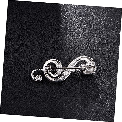 Hemobllo Mikrofon Brosche Pin Vintage Stil Musiknoten Anstecknadel für Damen Herren Mode Schmuckaccessoire für Kleidung Jacken Kleider Eleganter Musiker Look von Hemobllo