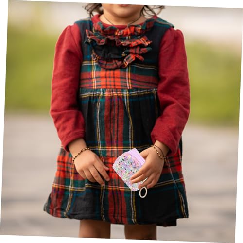 Hemobllo Mini Münzbeutel Schlüsselanhänger mit Funkelnden Pailletten Kleines Portemonnaie für Robuster Geldbeutel für Münzen und Schlüssel Leichter Organizer Regenbogenfarben von Hemobllo