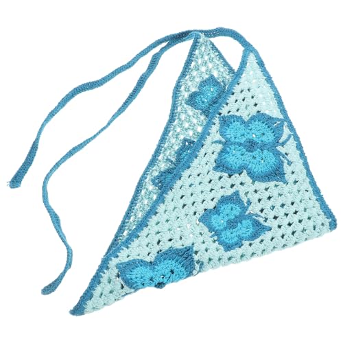 Hemobllo Häkel-bandana Für Damen Stirnband Vintage Kopftuch Dreiecks-haarschal Haar-accessoire Leicht Und Atmungsaktiv Vielseitig Einsetzbar von Hemobllo