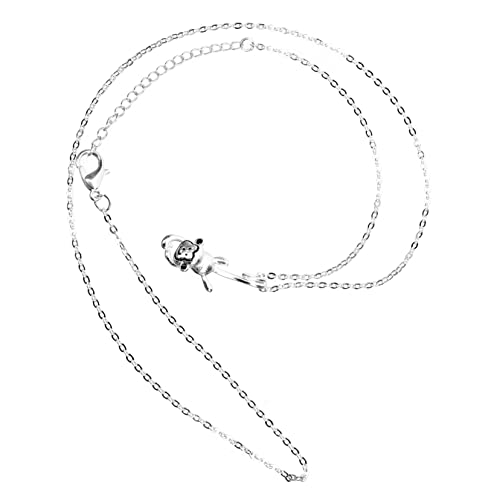 Hemobllo Monkey Anhänger Halskette aus Kupfer Zarte Tierkette für Frauen und Mädchen Leichtes Schmuckstück als zu Geburtstag Weihnachten und Muttertag von Hemobllo