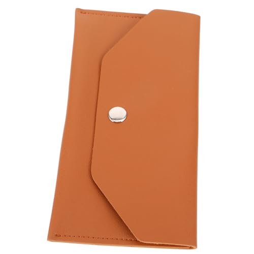 Hemobllo Multifunktions Geldbörse aus PU Stylische Knopfbrieftasche mit Kartenaufbewahrung Wiederverwendbare Budgetumschläge für Männer und Frauen von Hemobllo