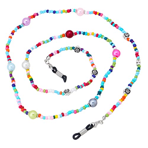 Hemobllo Multifunktions-lanyard für Verlorene Brillen Leichte Brillenkette mit Rosenblüte Aus Metall für Outdoor-aktivitäten von Hemobllo