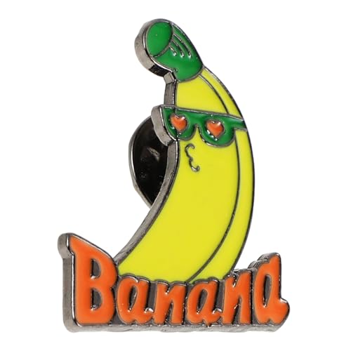 Hemobllo Niedliche Bananen Emaille Anstecknadel aus Langlebiger Legierung Leichte Fruchtbrosche für Rucksäcke Jacken und Hüte Vielseitiges Cartoon Design für Damen und Studenten Accessoire von Hemobllo