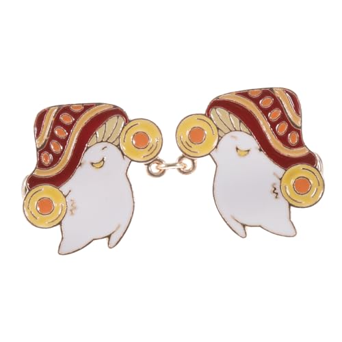 Hemobllo Niedliche Cartoon Pilz Brosche Anstecknadel für Damen Modisches Accessoire Bunter Emaille Anstecker Vielseitiger Cardigan Clip für Pullover Kleider Schals für Party und Alltag von Hemobllo