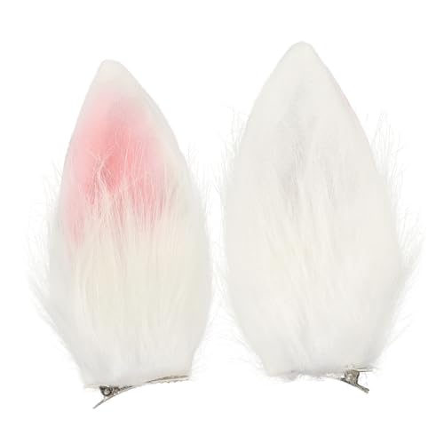 Hemobllo Niedliche Kaninchenohren Haarspangen Plüsch Cosplay Hasen Kostüm Zubehör für Karneval Osterfest Party Erwachsene von Hemobllo