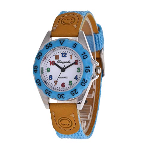 Hemobllo Cartoon Armbanduhr Für Junge Mädchen Mit Nylonarmband Kreative Und Langlebige Uhr Für Schüler Präzise Quarzbewegung Beliebtes Design Für Mädchen Und Jungen von Hemobllo