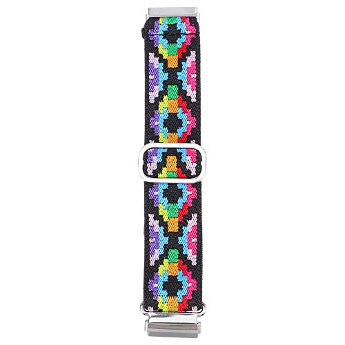 Hemobllo Wrist Band Watch Strap Replacement Nylon Für Sense Verstellbares Atmungsaktives Armband Für Und Damen Für Sport Und Alltag Rainbow Design von Hemobllo