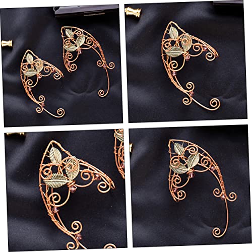 Hemobllo Ohrclips Legierung Zarte Elfen Ohrenmanschetten für Damen nicht Durchbohrt Modischer Ohrschmuck Bequemes Tragen Geschenkidee für Besondere Anlässe von Hemobllo