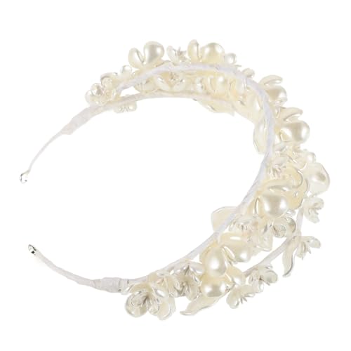Hemobllo Perlen Hochzeitskrone für Damen Filigranes Brautdiadem mit Mehrschichtigem Design Geeignet für Hochzeit Geburtstag und Festliche Anlässe Langlebiges Material Romantisches von Hemobllo