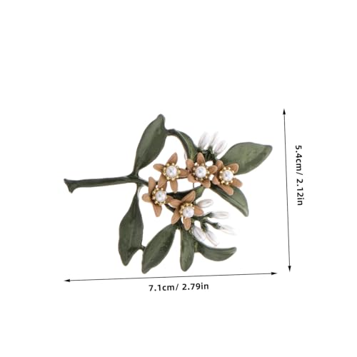 Hemobllo Perlenbrosche Anstecknadel für Damen Leichtes Design Schmuckaccessoire für Pullover und Anzug Künstliche Blume Vielseitig Einsetzbar Hochwertige Verarbeitung von Hemobllo