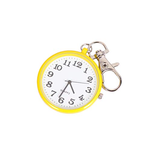 Hemobllo Retro Taschenuhr Mit Kette Und Anhänger Stilvolle Vintage Uhr Für Damen Und Herren Für Alltag Partys Und Präzise Zeitmessung Gelb von Hemobllo