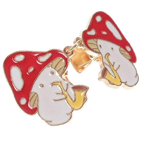 Hemobllo Pilz Brosche Cartoon Anstecker Schmuckclip für Damen Strickjacke Schal Kragen Clip Modisches Accessoire für Pullover und Kleidungsstücke von Hemobllo
