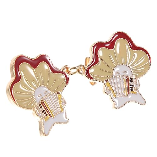 Hemobllo Pilz Brosche Metall Anstecknadel Bunter Cartoon Pilz Sweater Clip Eleganter Schal Clip für Strickjacken Kleider Schals Modischer Kragenclip für Damen von Hemobllo