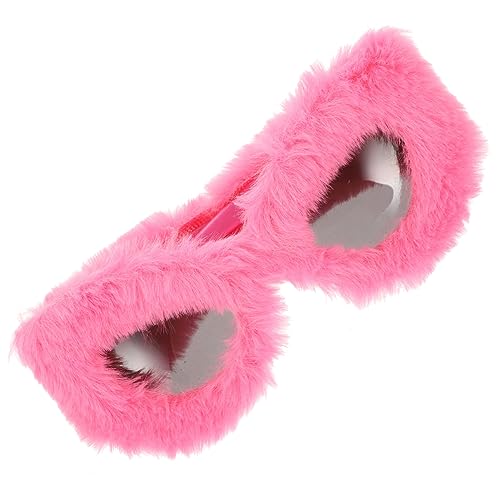 Hemobllo Plüsch Sonnenbrille Damen Lustige Party Brille Leicht Robust Farbverlauf Flauschig Stylisch Für Foto Requisiten Und Alltag von Hemobllo
