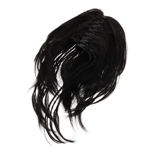 Hemobllo Ponytail Extension Kurz Wellenförmig Synthetisch Haarteil mit Damen Clip in Haarverlängerung Natürliche Volumenboost Leicht Atmungsaktiv Für Kurzes Haar von Hemobllo