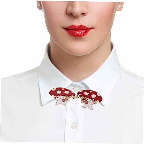 Hemobllo Retro Pilz Broschen Clip aus Langlebiger Legierung Vielseitiger Anstecker für Pullover Cardigans Schals und Kragen Niedliches Design Einfach zu Tragen und Kleidung Stilvoll zu von Hemobllo