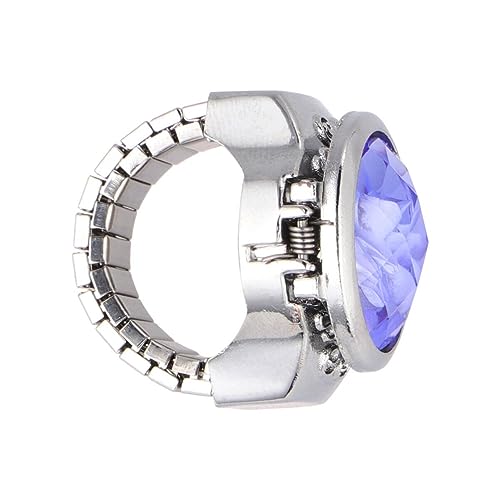 Hemobllo Uhr-Ring Für Finger Eleganter Ovaler Quarzring Für Damen Und Herren Stilvolles Accessoire Und Praktisches Schmuckstück Für Jeden Anlass von Hemobllo