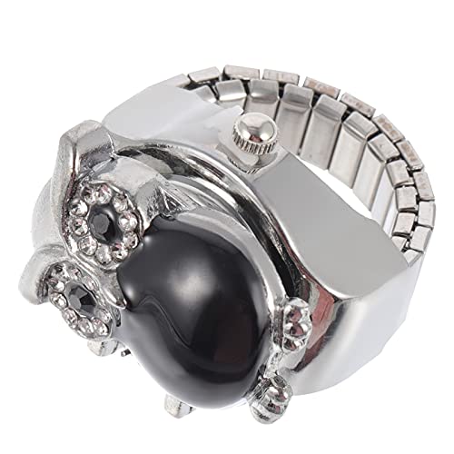 Hemobllo Ringuhr Fingeruhr Läuft Uhrenring Am Finger Zubehör Für Halloween-kostüme Uhrenarmband Retro-fingeruhr Uhr Mit Tierfingerring Vogelring Herren Männer Und Frauen Zinklegierung Punk von Hemobllo