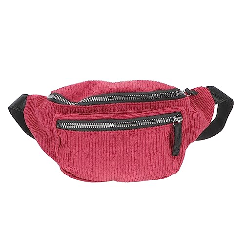 Hemobllo Schlichte Vielseitige Bauchtasche aus Velours für Herren und Damen Outdoor Geeignet Robust und als Hüft Schulter oder Crossbody Bag Tragbar für Jogging und Alltag Modisches von Hemobllo