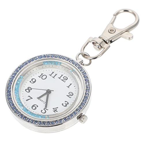 Hemobllo 1stk Schlüsselanhänger Uhr Pflege Taschenuhr Damentasche Arzttaschenuhr Mechanische Taschenuhr. Keychain Watch. Schlüsselanhänger Quarzuhr Mode Mann Gürteluhr Rostfreier Stahl von Hemobllo