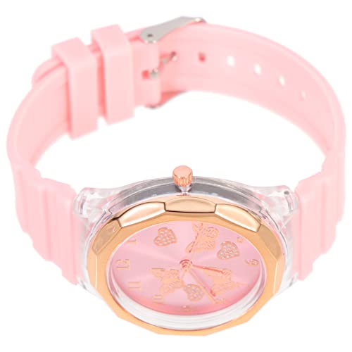 Hemobllo Schmetterlings-quarzuhr Damenuhr Mit Silikonband Uhr Mit Lederarmband Schmetterlingsuhren Für Damen Business-Uhr Schmetterlingsarmband Edelstahl Beiläufig Frau Lederriemen von Hemobllo