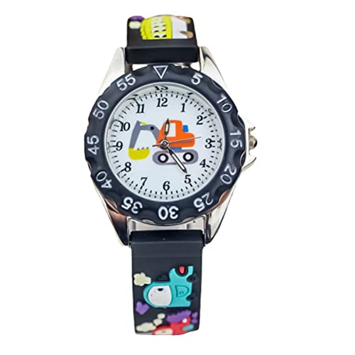 Hemobllo Kinderuhr Silikonuhr Kinder-Cartoon-Uhr Studentenuhr Studentische Armbanduhr Studenten-Cartoon-Uhr Quarzuhr Für Kinder Niedlich 3D Geschenk Kieselgel von Hemobllo