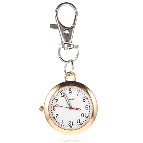 Hemobllo Schüler Schlüsselanhänger Uhr Bunt Kleine Taschenuhr mit Clip Leichte Legierte Prüfungsuhr für Jungen Mädchen Praktische Anhängeuhr von Hemobllo
